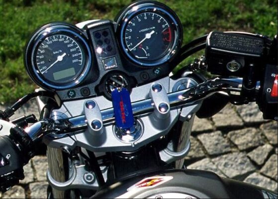 Honda CB 900F Hornet Motor Bike instrument meters view