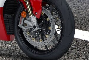 Honda CBR 600RR Heavy Motor Bike front wheel view