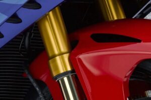 Honda CBR 600RR Heavy Motor Bike suspension view