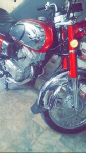 Honda CD 200 Motor Bike bumper view