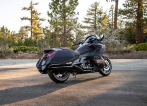 Honda Gold Wing Super Sportbike 6th Generation black side and rear view