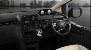 Hyundai Staria MPV 1st Generation front cabin interior features
