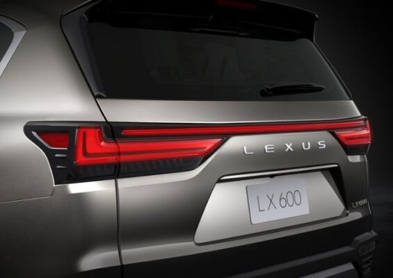 Lexus LX SUV 4th Generation tail light close view