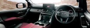 Toyota Land Cruiser SUV J300 Series front cabin interior view