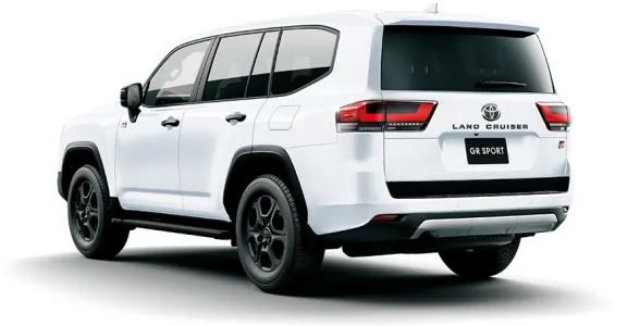 Toyota Land Cruiser SUV J300 Series side and rear view white