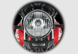Yamaha YB 125 Z Motor Bike front halogen headlamp