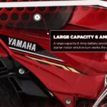 Yamaha YB 125 Z Motor Bike has large 6 amp battery
