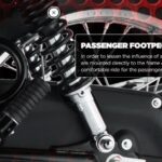 Yamaha YB 125 Z Motor Bike passenger footpegs