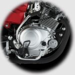 Yamaha YB 125 Z Motor Bike sohc engine view