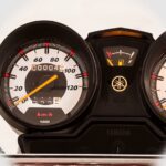 Yamaha YB 125 Z Motor Bike trip meter and fuel indicator
