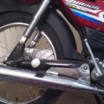 Yamaha YD100 Junoon Motor bike rear wheel view