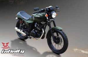 High Speed Infinity 150 cc Motor Bike in green color
