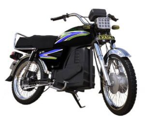Jolta JE 70D Electric Motorbike black full side view