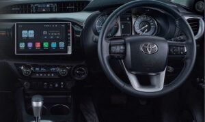 Toyota Hilux Revo Rocco Pickup truck front cabin interior features