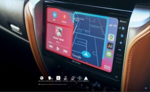 Toyota fortuner Legender 2nd generation facelift infotainments screen view