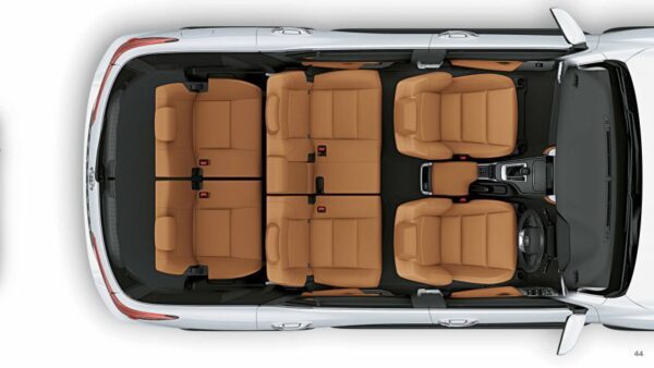 Toyota fortuner Legender 2nd generation facelift interior seating view