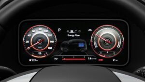 Hyundai Kona EV 1st Generation Pre Faclift instrument cluster view