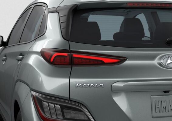 Hyundai Kona EV 1st Generation Pre Faclift tail lights close view