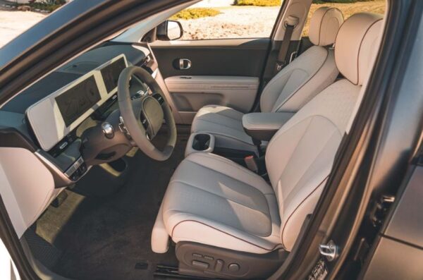Hyundai Ioniq 5 SUV 1st generation front seats view