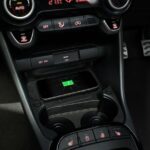 KIA Picanto Hatchback car 3rd generation facelift wireless mobie charging option