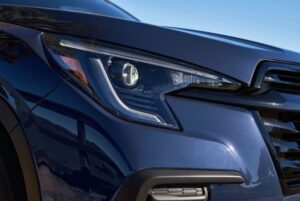 Subaru Ascent SUV 1st Generation refreshed headlamp close view
