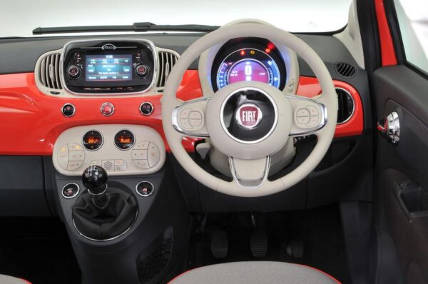 fiat 500 hatchback car 2nd generation front cabin interior features