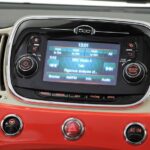 fiat 500 hatchback car 2nd generation infotainment screen view