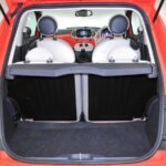 fiat 500 hatchback car 2nd generation luggage area view