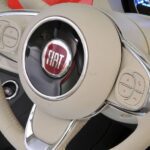 fiat 500 hatchback car 2nd generation steering wheel view