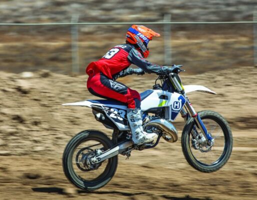 HUSQVARNA TC125 Motocross Motorcycle awesome running view