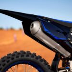 Yamaha YZ250F Motocross Motorcycle exhauster close view