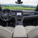 Cadillac XT6 SUV 1st Generation front cabin interior view