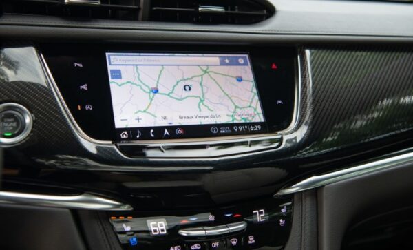 Cadillac XT6 SUV 1st Generation infotainment screen with navigation view