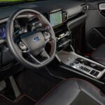 Ford Explorer SUV 6th Generation steering wheel and transmission view