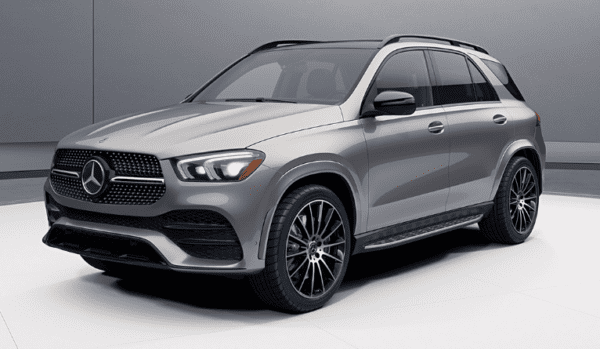Mercedes Benz GLE Class SUV 4th Generation beautiful front and wheels view
