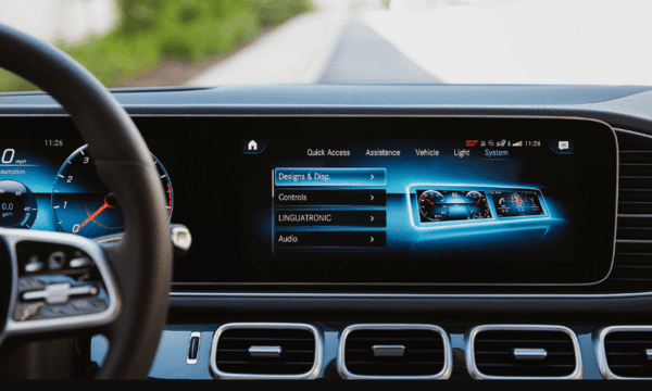 Mercedes Benz GLE Class SUV 4th Generation infotainment screen view