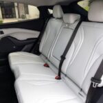 ford Mustang Mach e compact crossover 1st gen full rear seats view