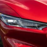 ford Mustang Mach e compact crossover 1st gen headlamp close view