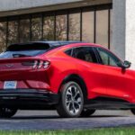 ford Mustang Mach e compact crossover 1st gen side and rear view