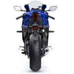 yamaha yzr7 sports motorcycle full rear view