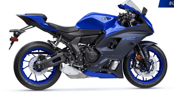 yamaha yzr7 sports motorcycle full side view