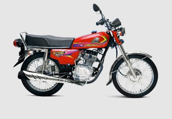 Crown CR 125 Motorcycle in red color