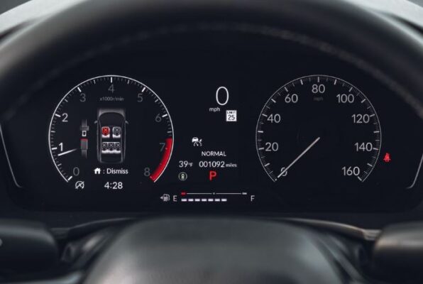 Honda Civic 11th generation instrument cluster view