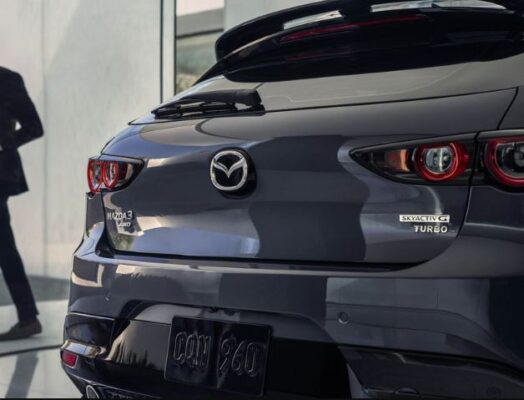 Mazda 3 hatchback 4th Generation rear tail lights close view