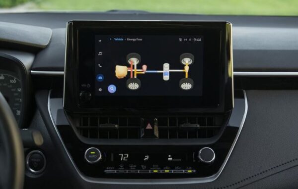 Toyota Corolla Sedan 12th Generation infotainment screen view