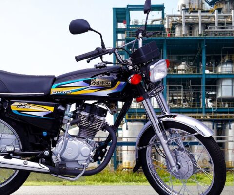 Hi Speed SR 125cc Motorcycle in black color
