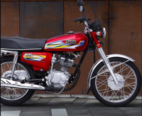 Hi Speed SR 125cc Motorcycle red color side view