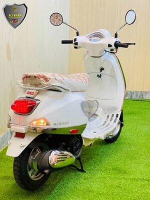New Asia Ramza scooter 100cc side and rear view