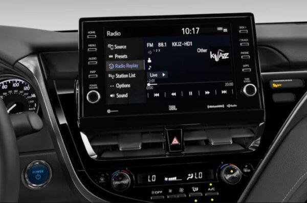 Toyota Camry Hybrid Sedan XV70 infotainment screen view