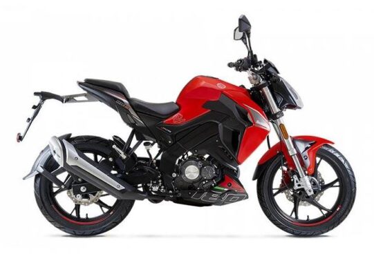 Benelli 180s Sports Bike red color full side view